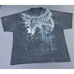 Rare Vintage Y2K Tapout AOP MMA UFC Wrestling Sun Faded Streetwear Hype Fit 2XL